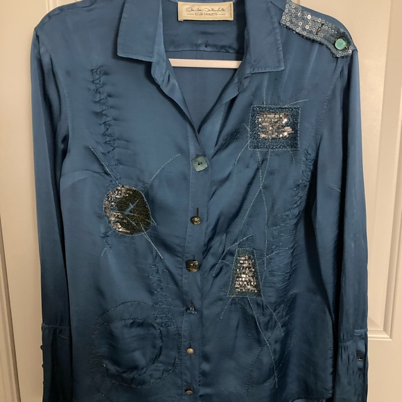 Ladies unique blouse by Elisa Cavaletti - Picture 3 of 5